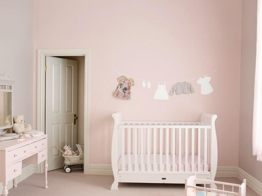 Soft pink and cream nursery project